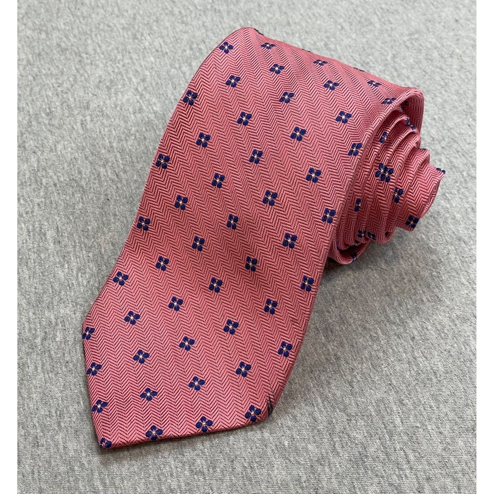 Brooks‎ Brothers Makers Tie Mens Geometric 100% Silk 3.5" Wide 61" Long Made USA
